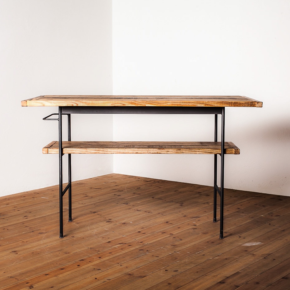 杉山製作所　古材のテーブル　作業テーブル　国産家具利用人数4人向け