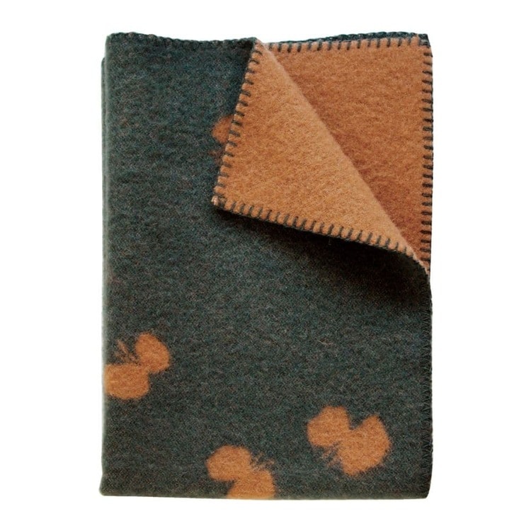 クリッパン ウール ミニブランケット(CHOUCHO / グリーン ブラウン)