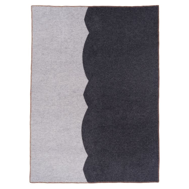 KLIPPAN/クリッパン ウール シングルブランケット(St. Petri FACADE(サンクト・ペトリ ファサード) グレー)