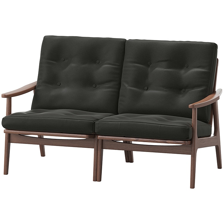 マルニ60プラス ワイドハイバック 2シーター (ウォールナット)