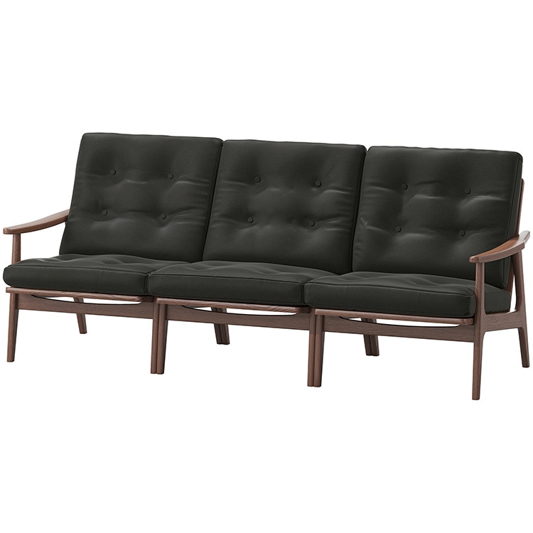 マルニ60プラス ワイドハイバック 3シーター　(ウォールナット)