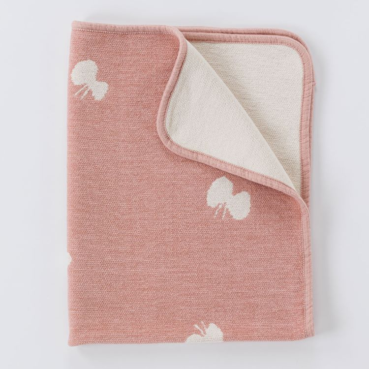 クリッパン シュニールコットン ミニブランケット(CHOUCHO スモーキーピンク)