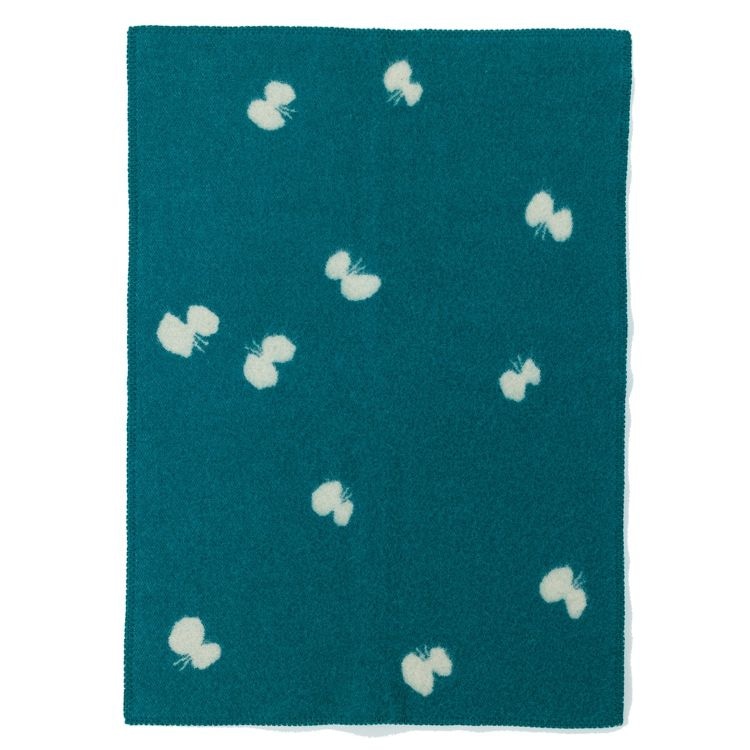 クリッパン ウール ミニブランケット(CHOUCHO　ブルーグリーン)