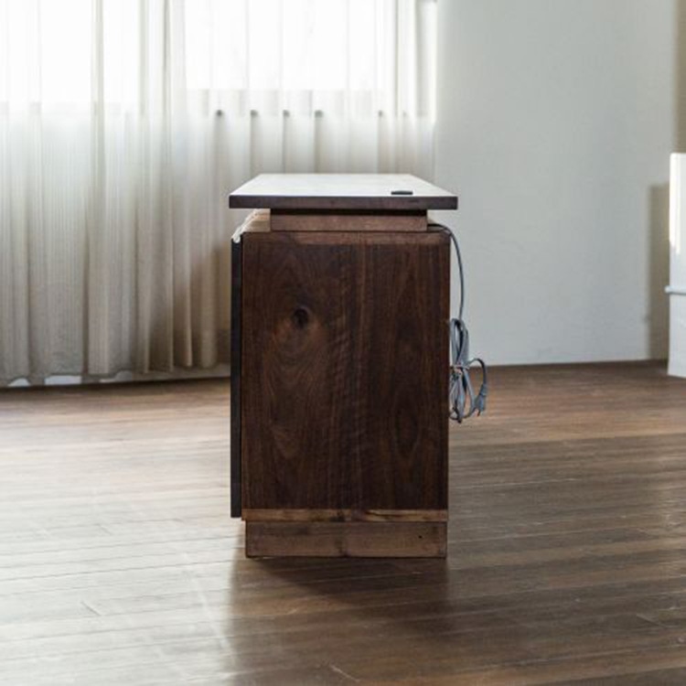 カラメッラ ユニット(ボードスタイル(ウォールナット)) (バリエーションTop 210 + Chest & Door 126(R) + Door 084 + コンセント付き)