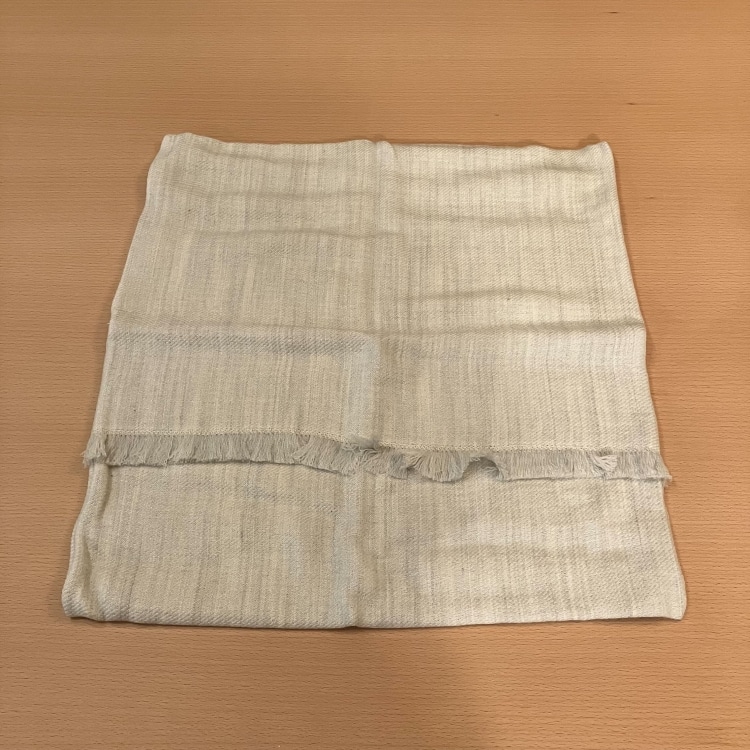 コットンウール クッションカバー (カラーグレー)