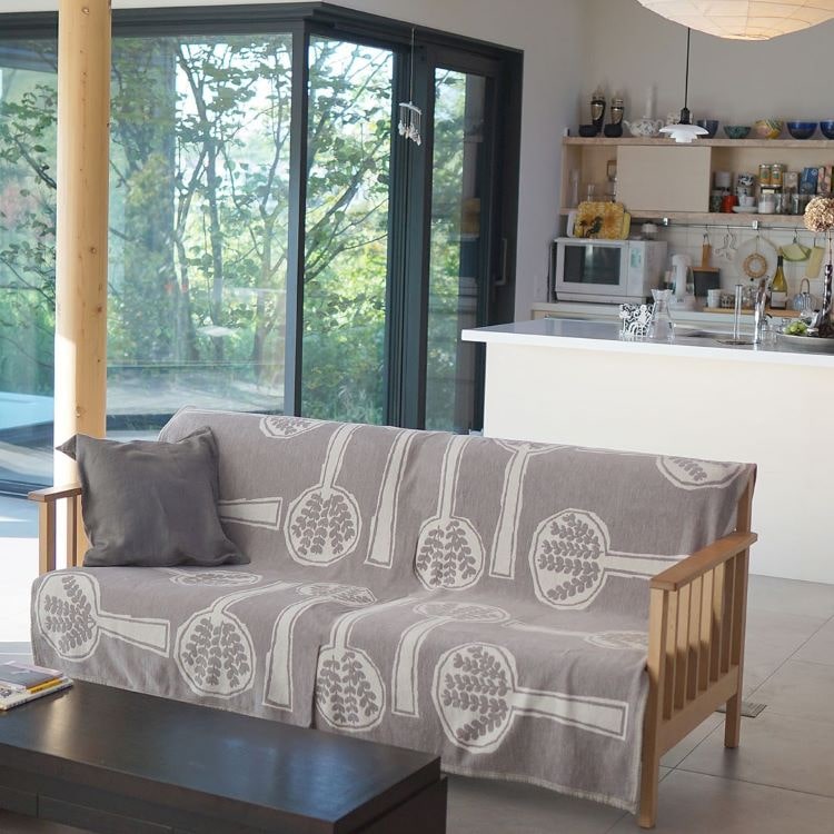 クリッパン シュニールコットン シングルブランケット(フォレストスプーン)