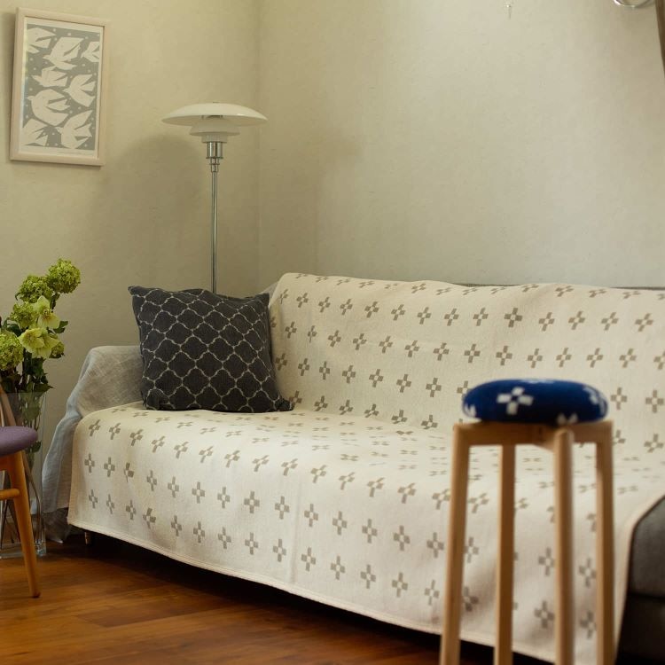 クリッパン シュニールコットン シングルブランケット(シャーンスンド　エクリュ)