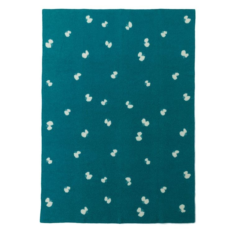 KLIPPAN/クリッパン ウール シングルブランケット(CHOUCHO ブルーグリーン)