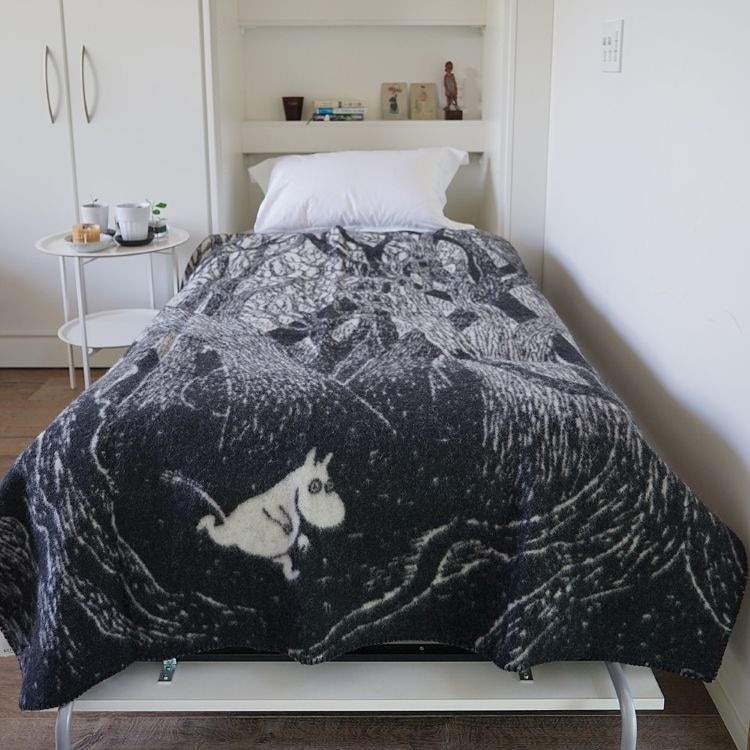 KLIPPAN/クリッパン ウール シングルブランケット(ムーミン オン ザ ラン)