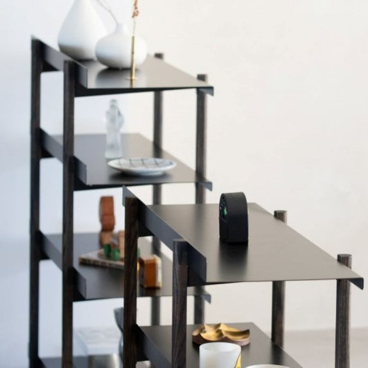 マージ シェルフ　ブラック(4段 / オイル塗装)