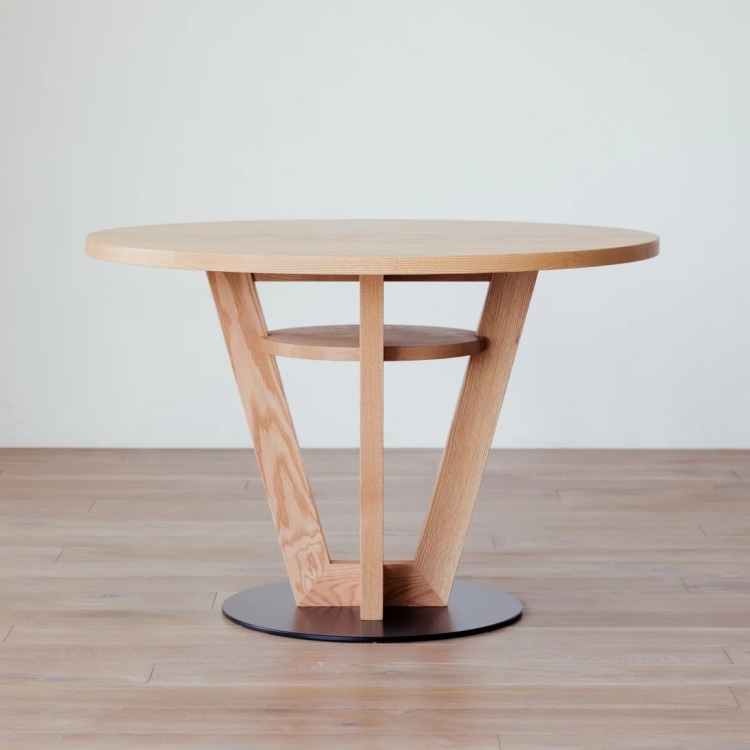 リベリアプラス サークルダイニングテーブル(ウォールナット)