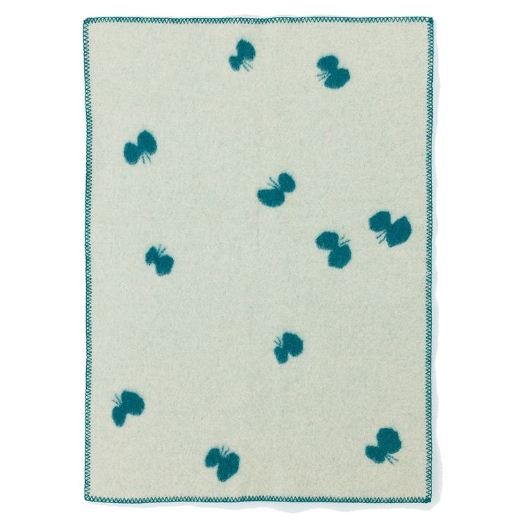 クリッパン ウール ミニブランケット(CHOUCHO　ブルーグリーン)