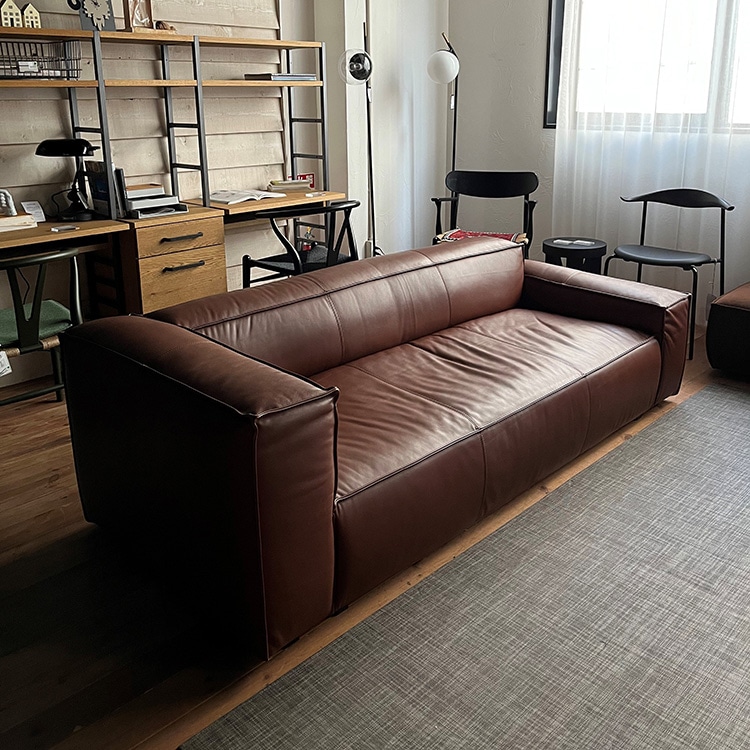 マニ ソファ【OUTLET】(3P(座って右ハイアーム / 左ローアーム))