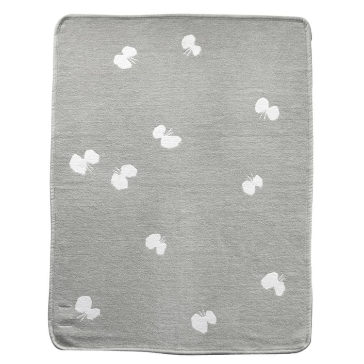 クリッパン シュニールコットン ミニブランケット(CHOUCHO/ グレー)