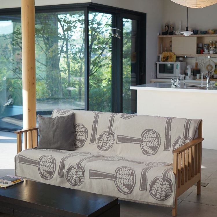 クリッパン シュニールコットン シングルブランケット(フォレストスプーン)