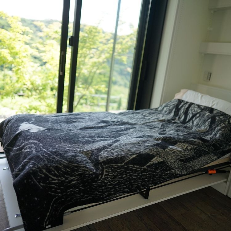 KLIPPAN/クリッパン ウール シングルブランケット(ムーミン オン ザ ラン)