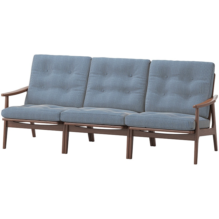 マルニ60プラス ワイドハイバック 3シーター　(ウォールナット)