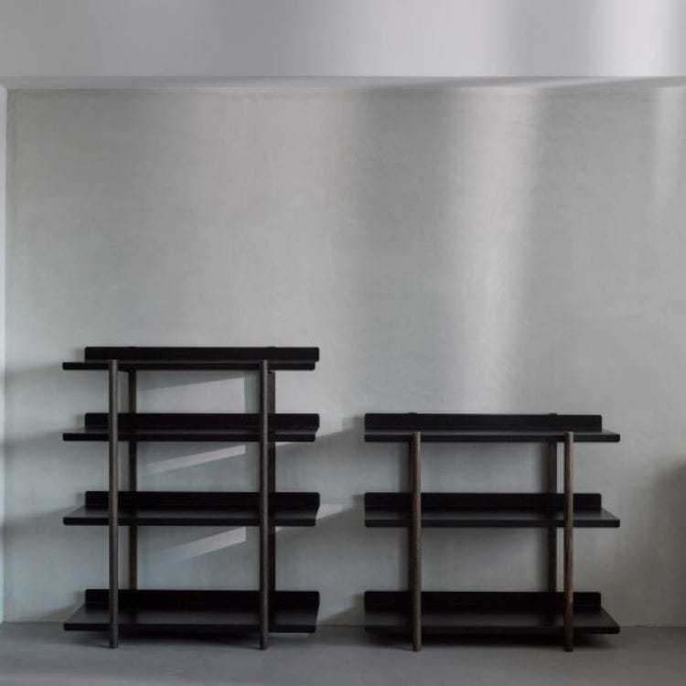 マージ シェルフ　ブラック(4段 / オイル塗装)