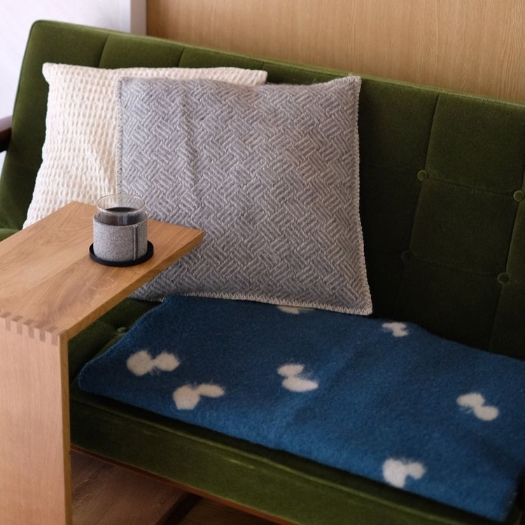 クリッパン ウール ミニブランケット(CHOUCHO　ブルーグリーン)