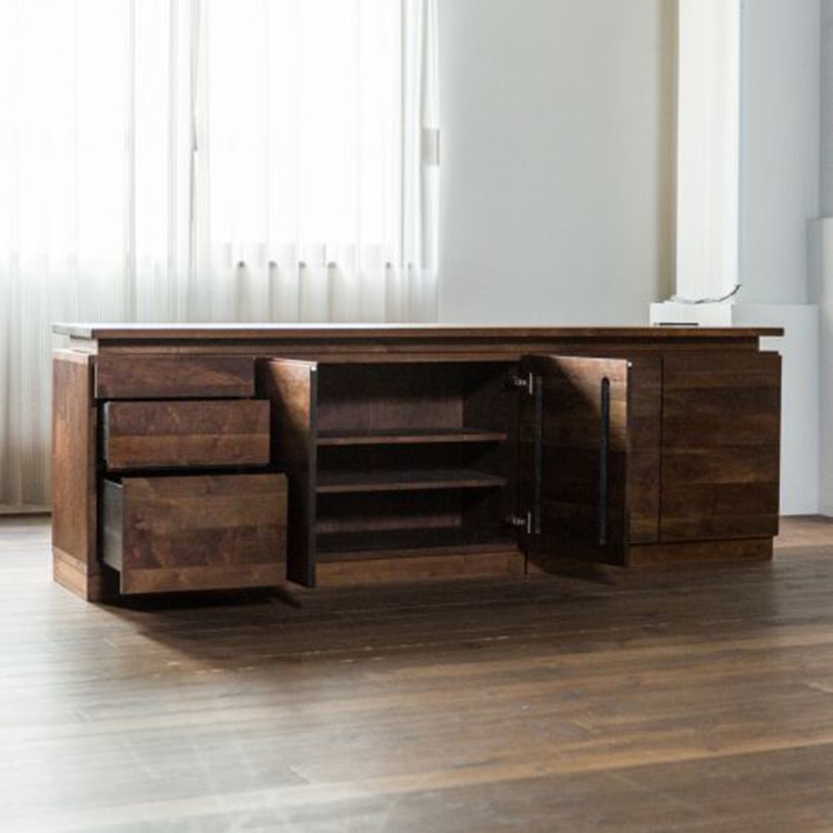 カラメッラ ユニット(ボードスタイル(ウォールナット)) (バリエーションTop 210 + Chest & Door 126(R) + Door 084 + コンセント付き)