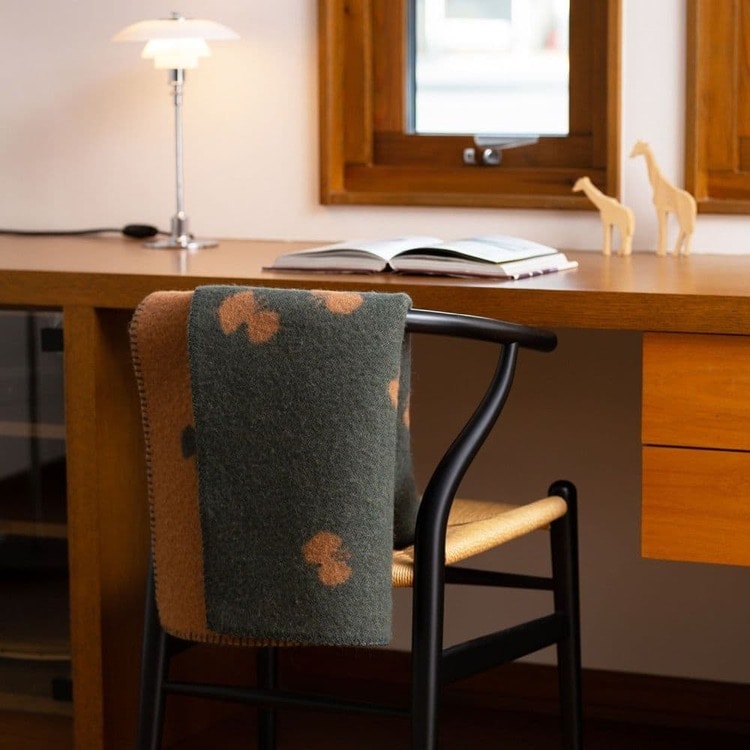 クリッパン ウール ミニブランケット(CHOUCHO / グリーン ブラウン)