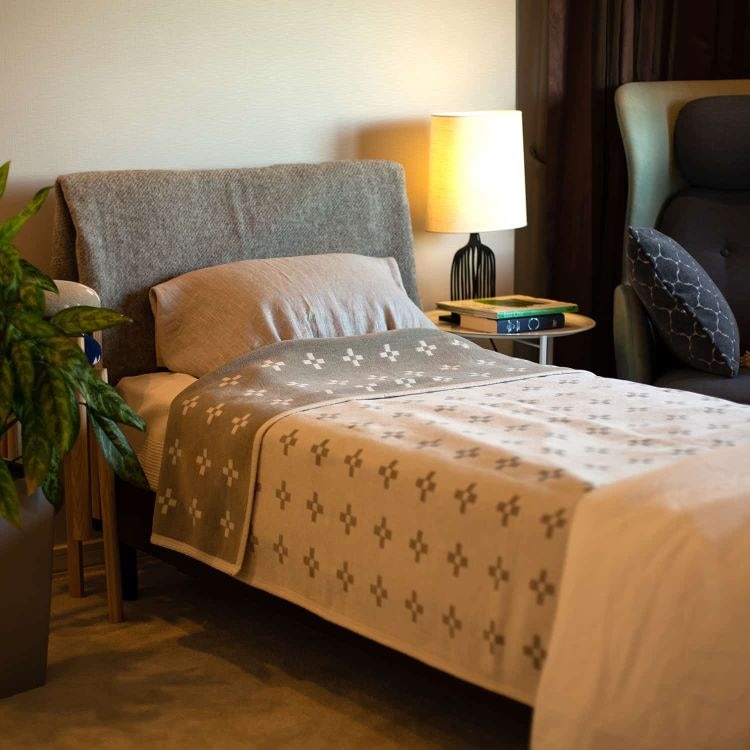 クリッパン シュニールコットン シングルブランケット(シャーンスンド　エクリュ)