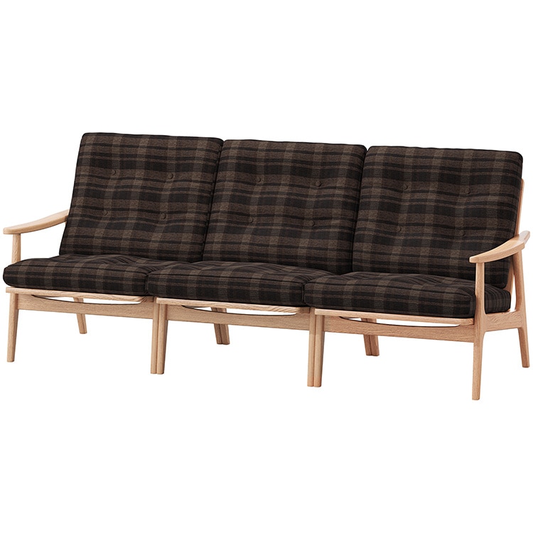 マルニ60プラス ワイドハイバック 3シーター　(オーク)