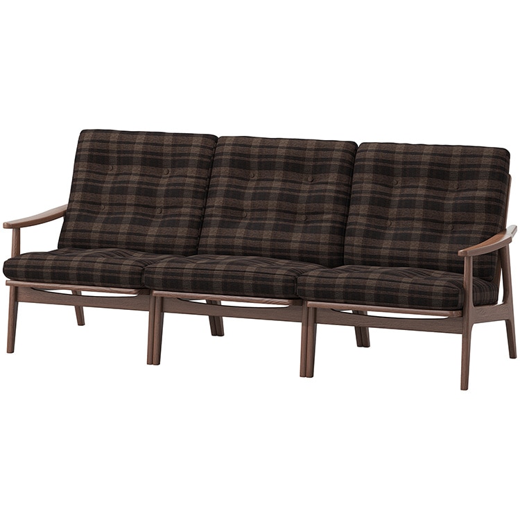 マルニ60プラス ワイドハイバック 3シーター　(ウォールナット)