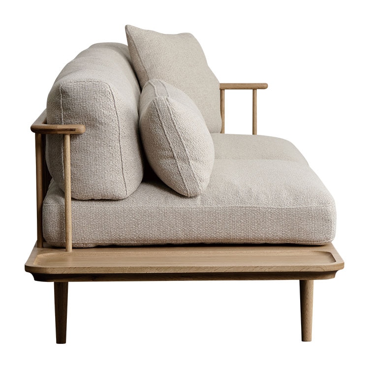 フーバ ソファ 棚付(3人掛け)