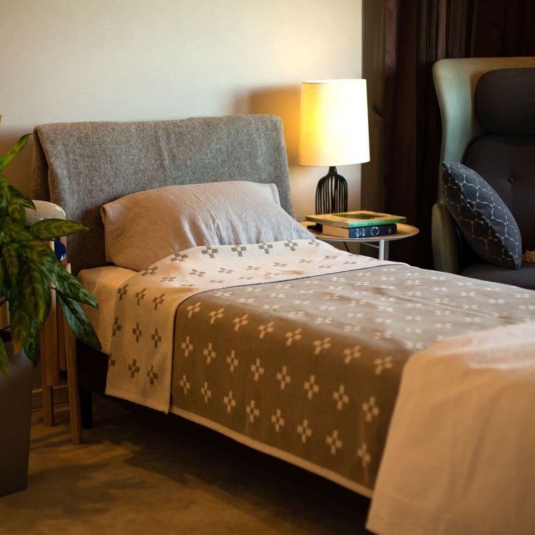 クリッパン シュニールコットン シングルブランケット(シャーンスンド　エクリュ)