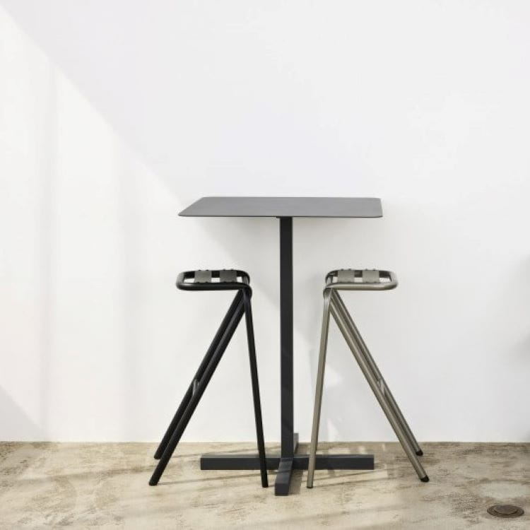 ソリッド スチール ハイダイナーテーブル