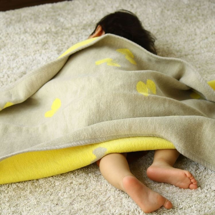 クリッパン シュニールコットン ミニブランケット(CHOUCHO スモーキーピンク)