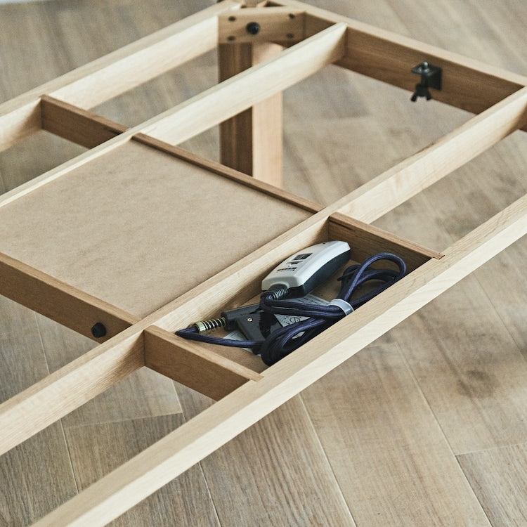 【Quick Delivery対象商品】ノンベ コタツテーブル(幅120×奥行70×高さ38cm　コナラ/天板ベージュ)