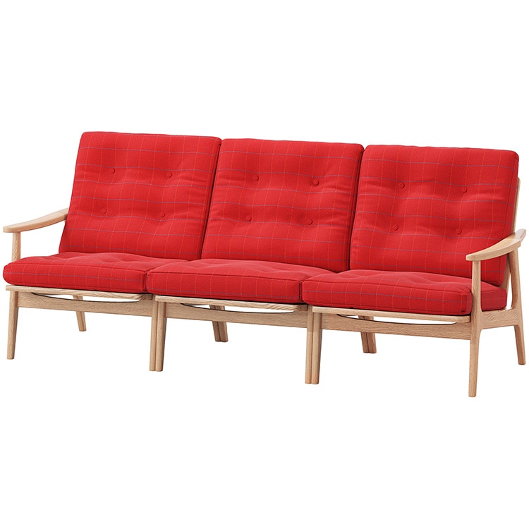 マルニ60プラス ワイドハイバック 3シーター　(オーク)