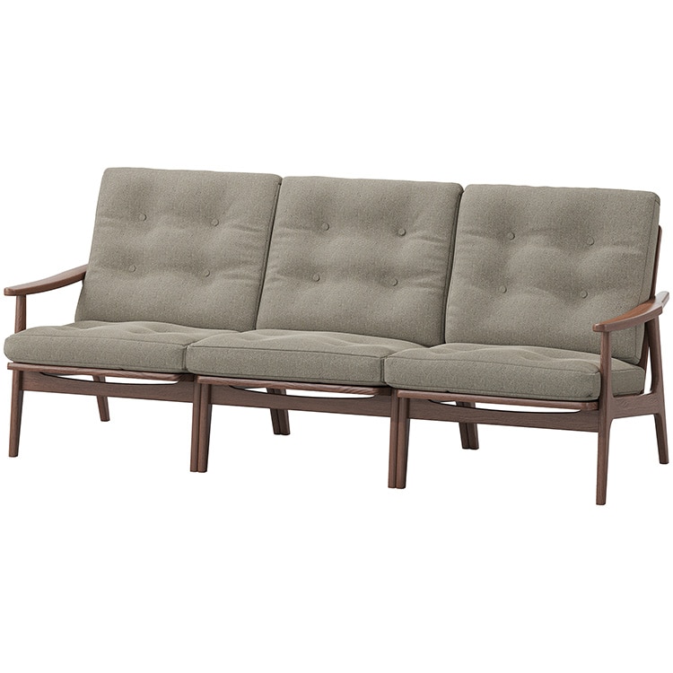 マルニ60プラス ワイドハイバック 3シーター　(ウォールナット)