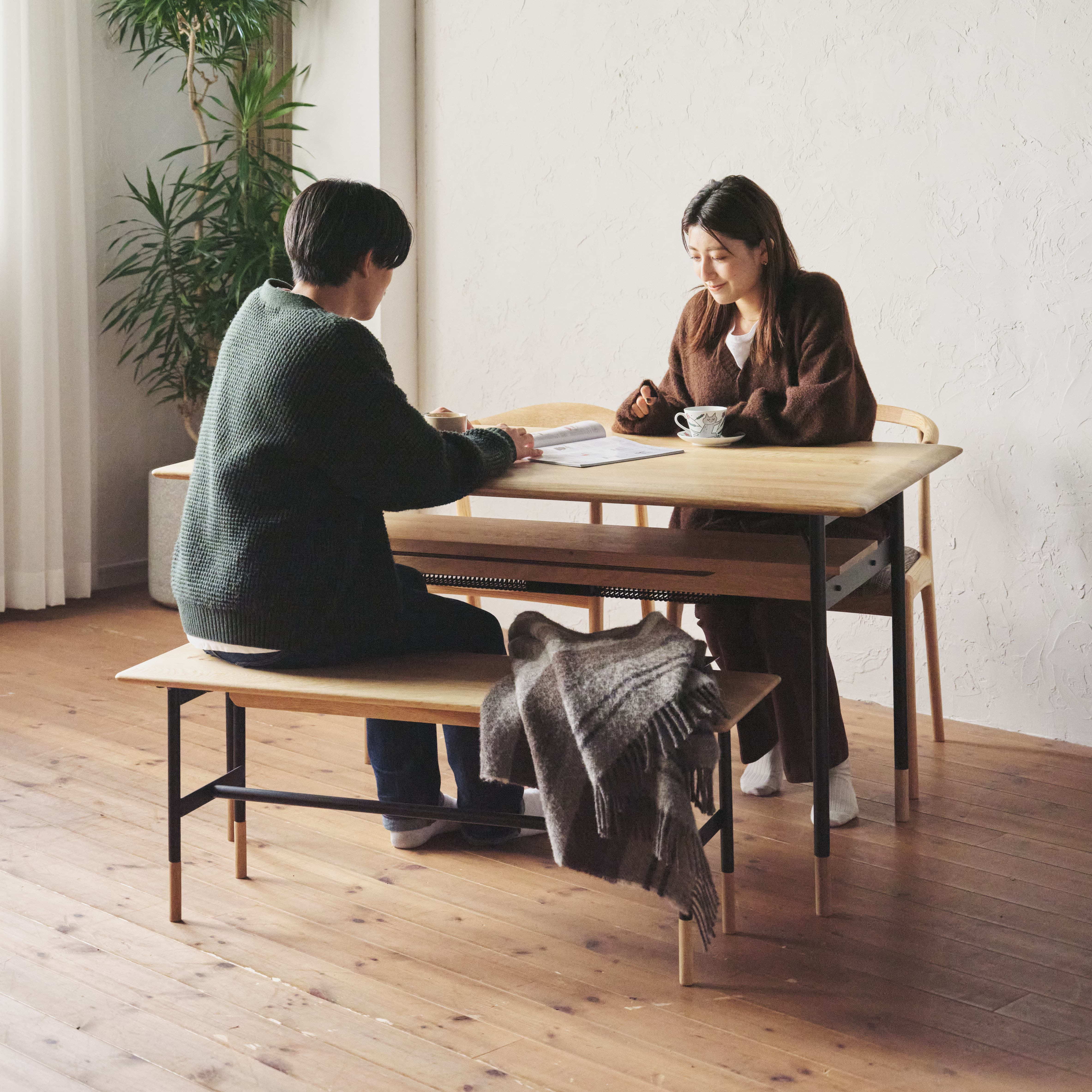 アリー ダイニングコタツテーブル (樹種ウォールナット 幅W120