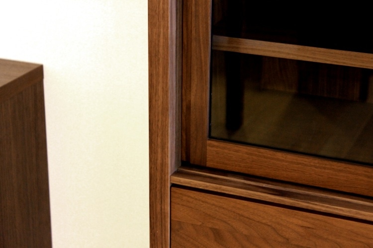 カノ カップボード 115(ウォールナット)