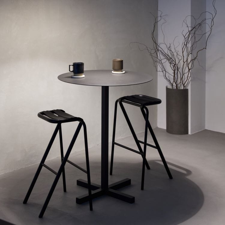 ソリッド スチール ハイダイナーテーブル