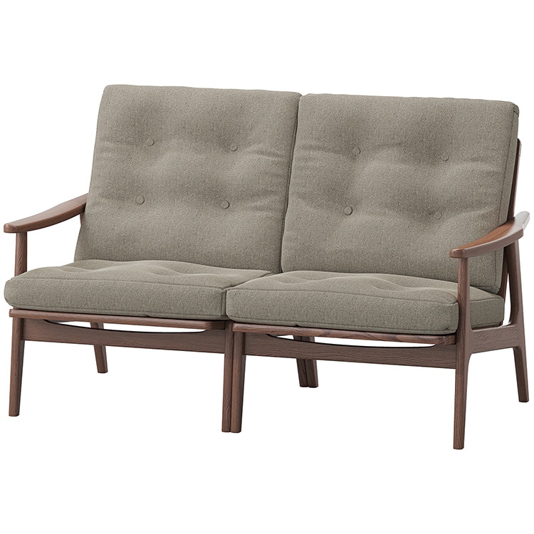 マルニ60プラス ワイドハイバック 2シーター (ウォールナット)