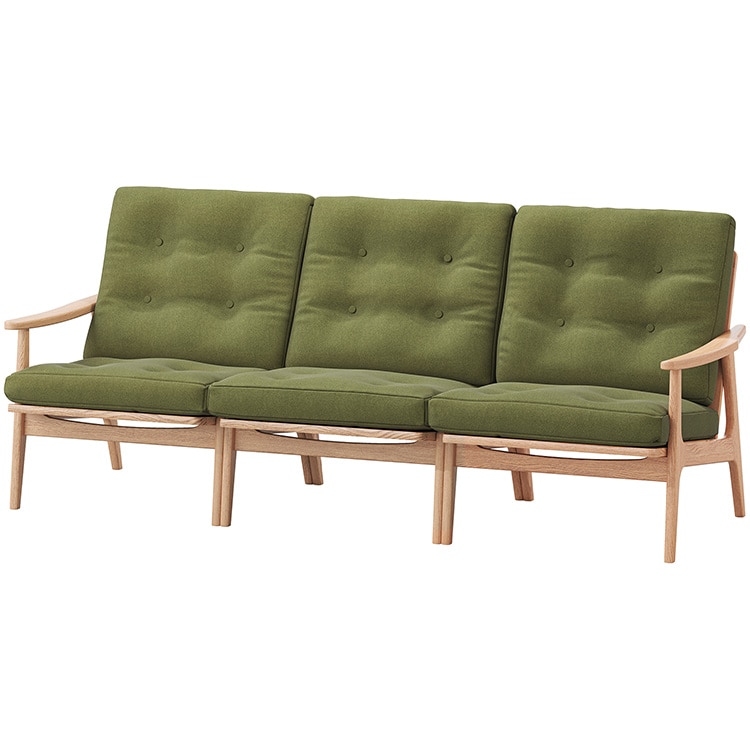 マルニ60プラス ワイドハイバック 3シーター　(オーク)