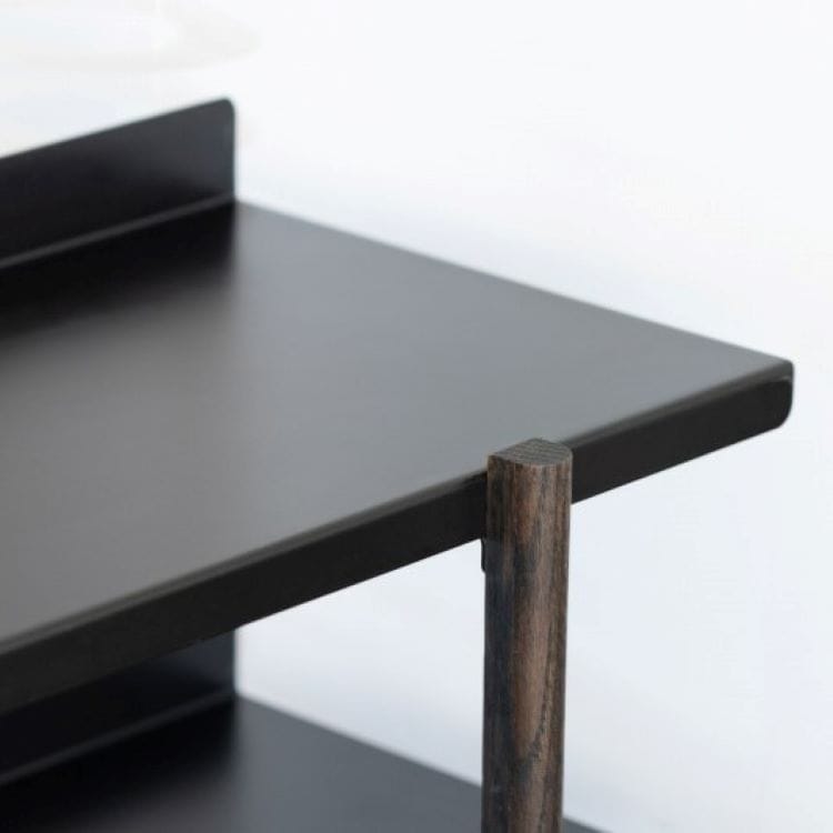 マージ シェルフ ブラック(3段 / オイル塗装)