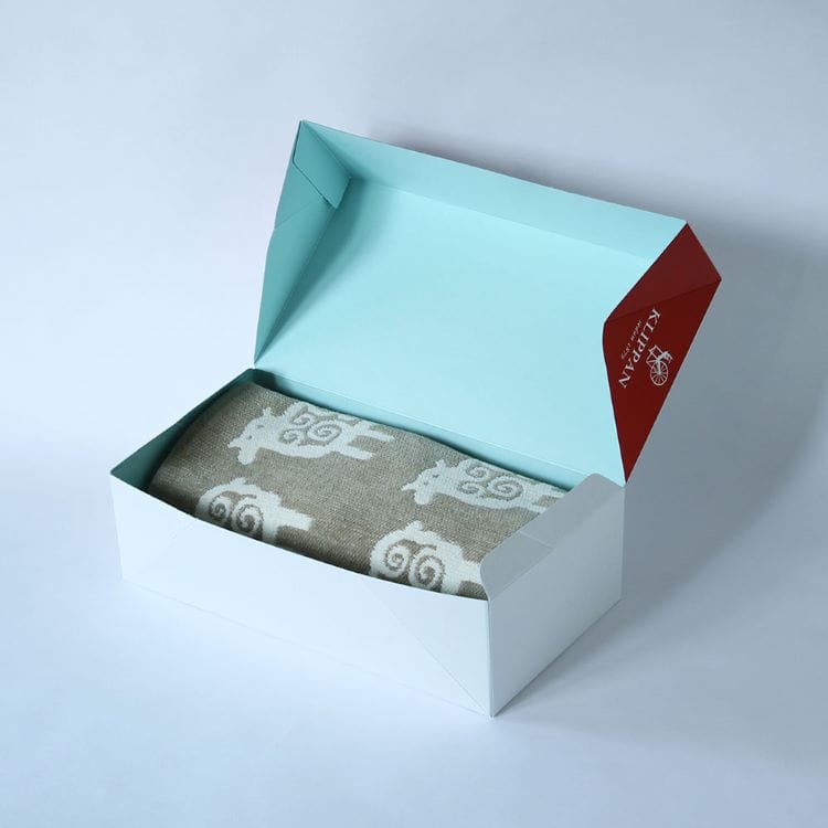 クリッパン シュニールコットン ミニブランケット(CHOUCHO スモーキーピンク)