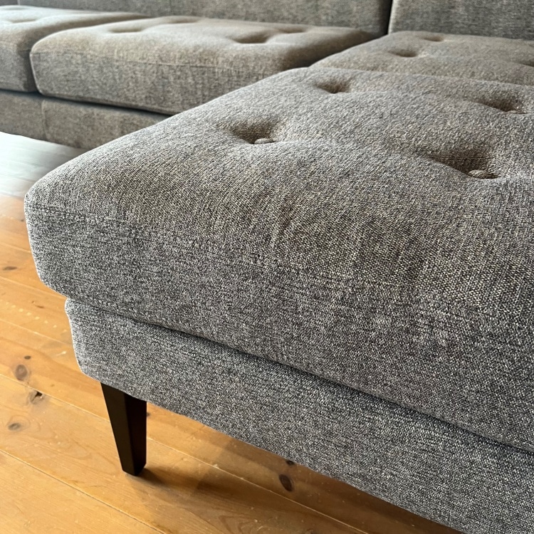 グレス II LDソファ セット グレー【OUTLET】(2人掛けアームレス（L）＋2人掛け片肘（左肘）)