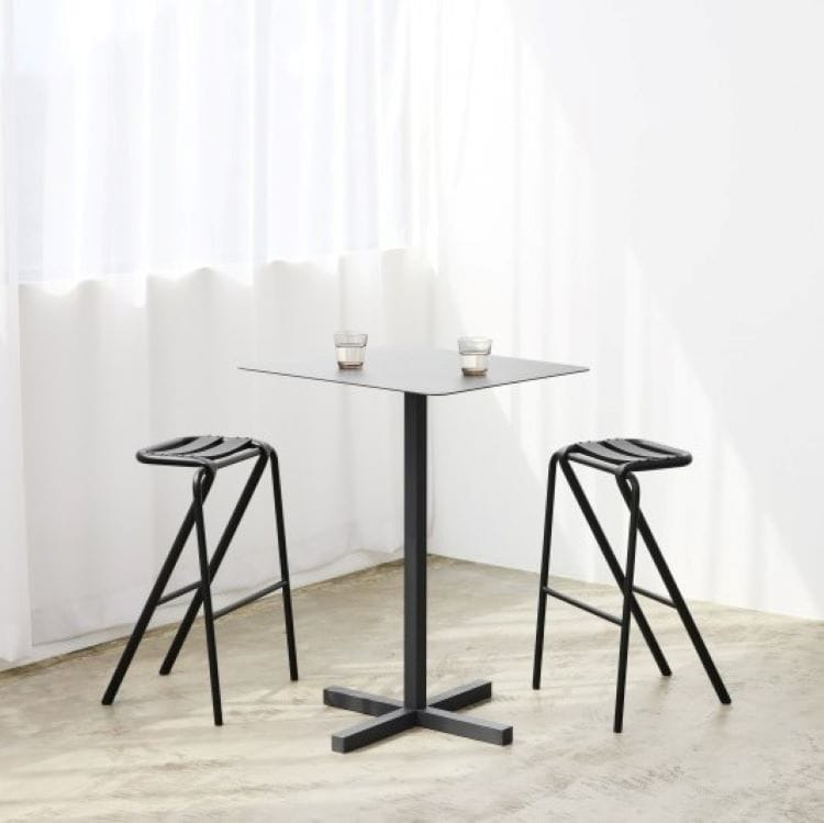 ソリッド スチール ハイダイナーテーブル