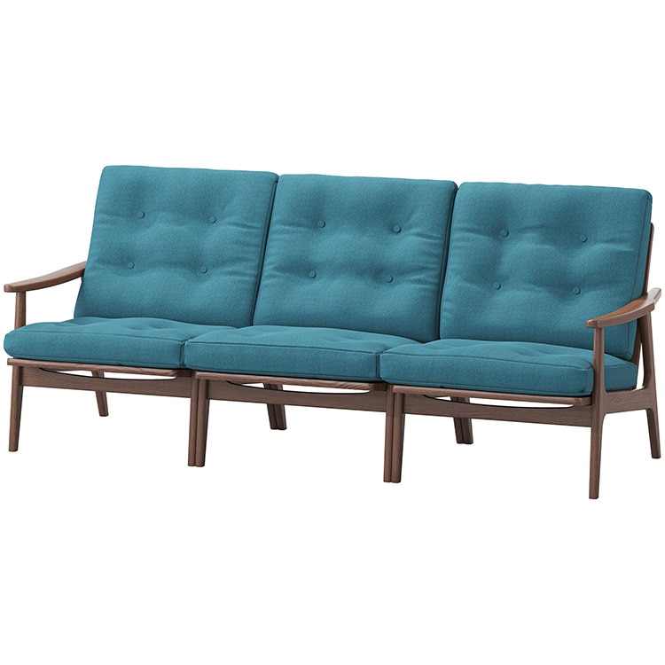 マルニ60プラス ワイドハイバック 3シーター　(ウォールナット)