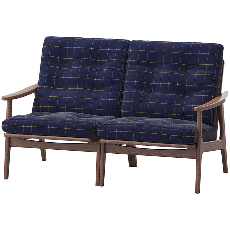 マルニ60プラス ワイドハイバック 2シーター (ウォールナット)