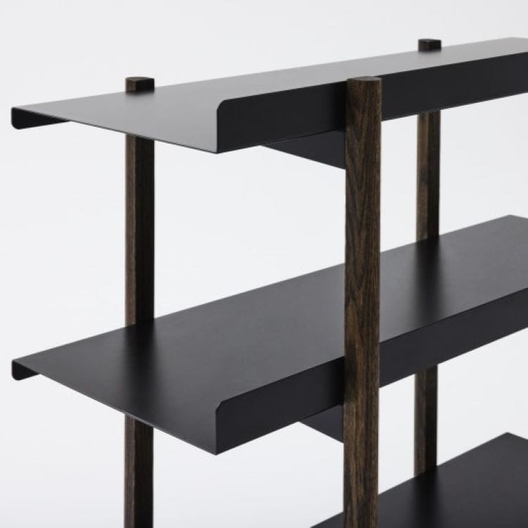 マージ シェルフ　ブラック(4段 / オイル塗装)