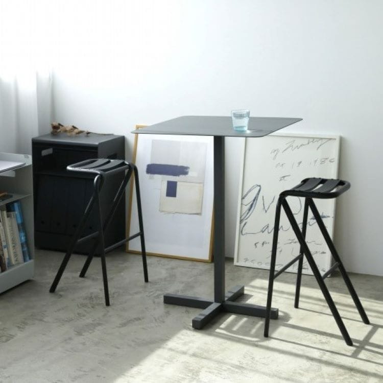 ソリッド スチール ハイダイナーテーブル