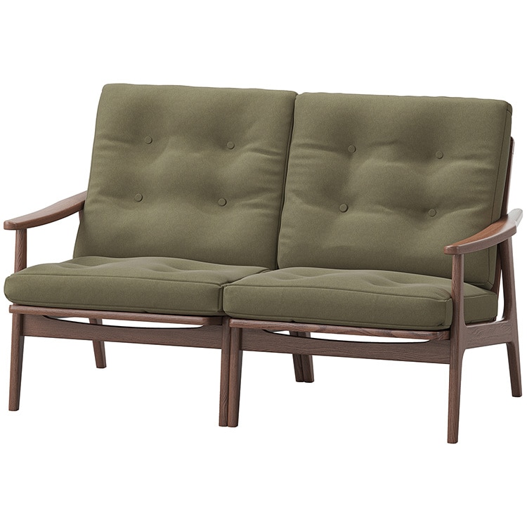 マルニ60プラス ワイドハイバック 2シーター (ウォールナット)