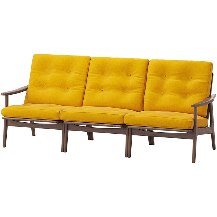 マルニ60プラス ワイドハイバック 3シーター　(ウォールナット)